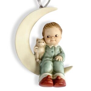 Vintage 90s Enesco Memories of Yesterday Bringing Good Luck Members Ornament